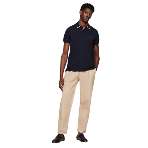 Tommy Hilfiger Polo Polo Uomo con logo sotto il colletto Blu P24-TOMMY HILFIGERMW34754-DW5-M - Francavilla Moda